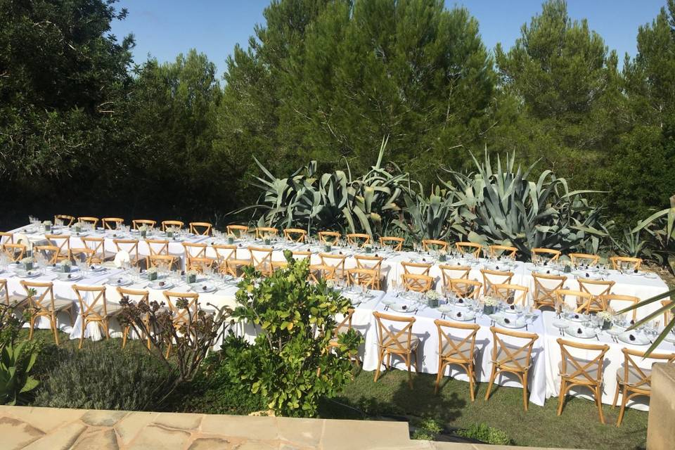 Garden wedding ibiza 2018