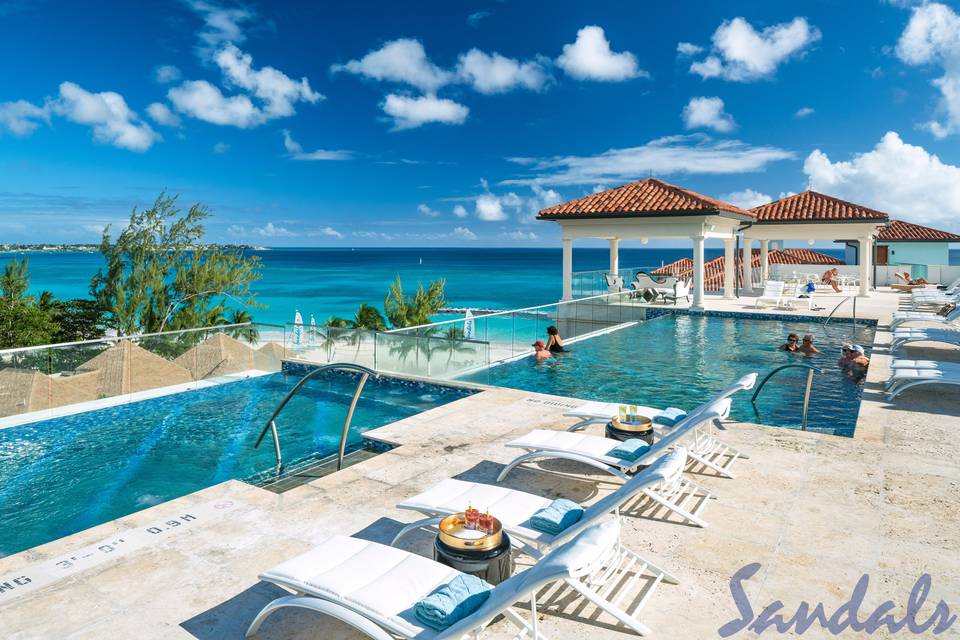 Rooftop pools in Barbados