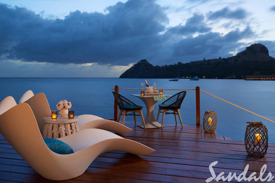 Beautiful sunsets in St. Lucia
