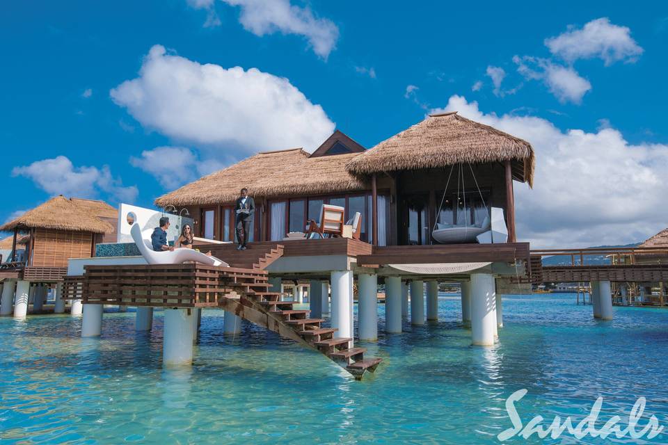 Over the water villas