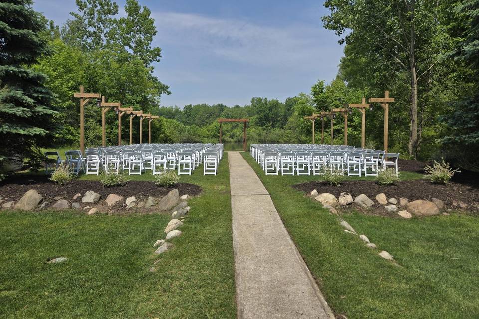 New Ceremony Site with Chairs