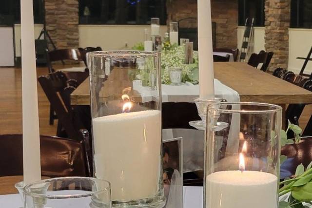 Palm wax candles