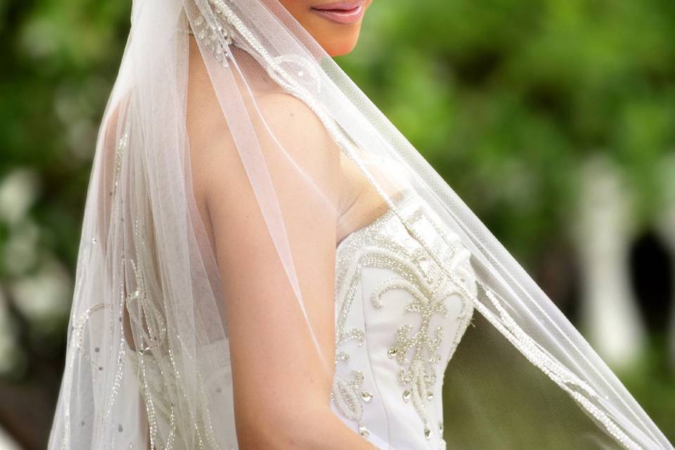 Blushing bride