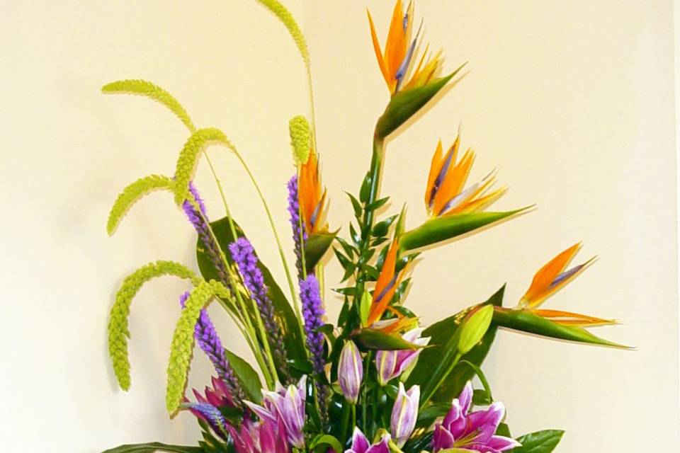 Exotic floral design