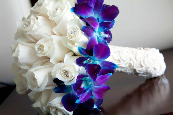 Blue orchid handheld