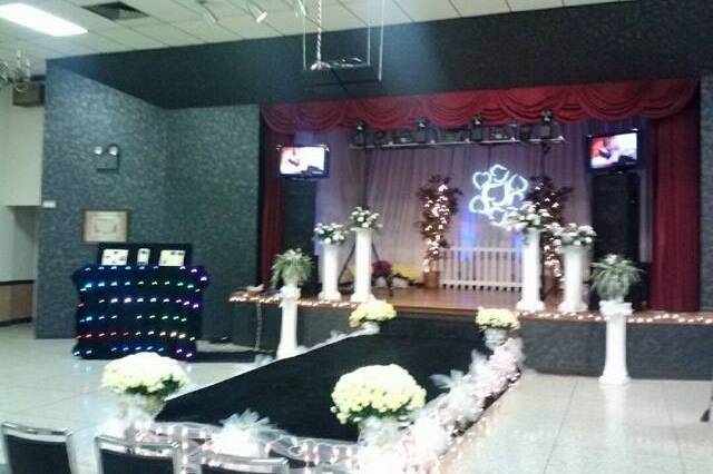 Reception set-up