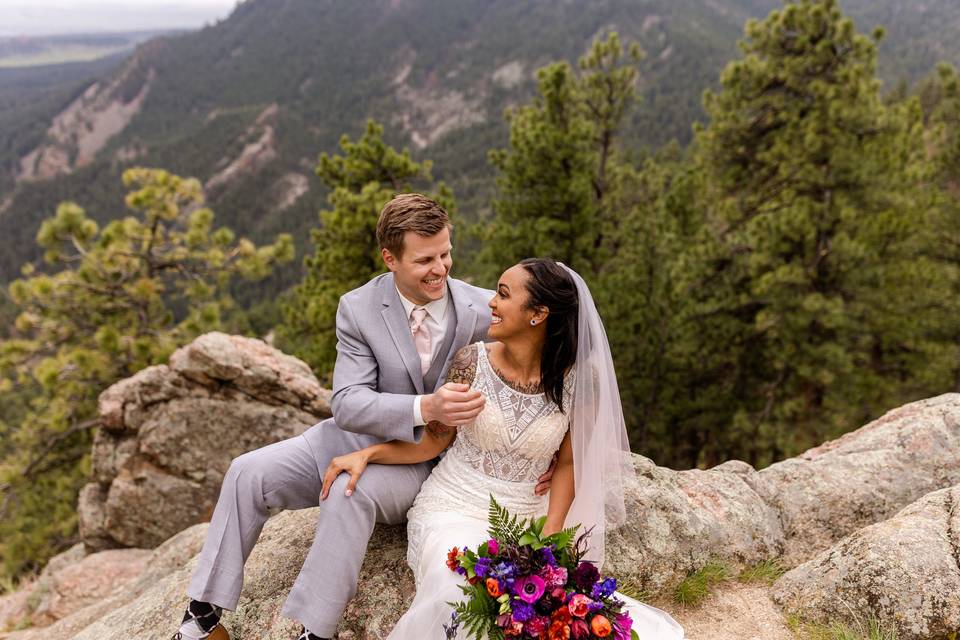 Flagstaff mountain wedding