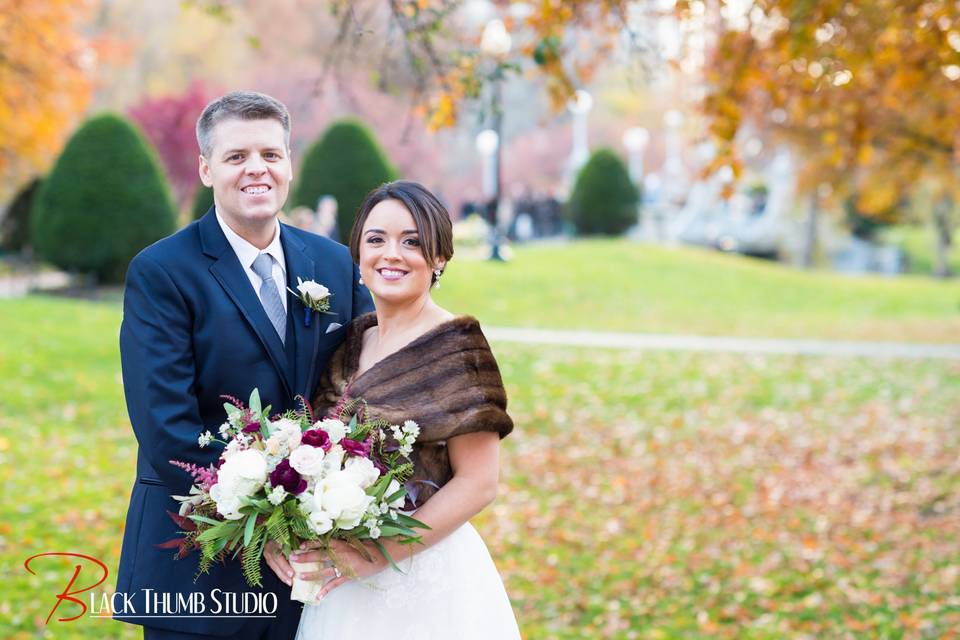 Newlyweds and family