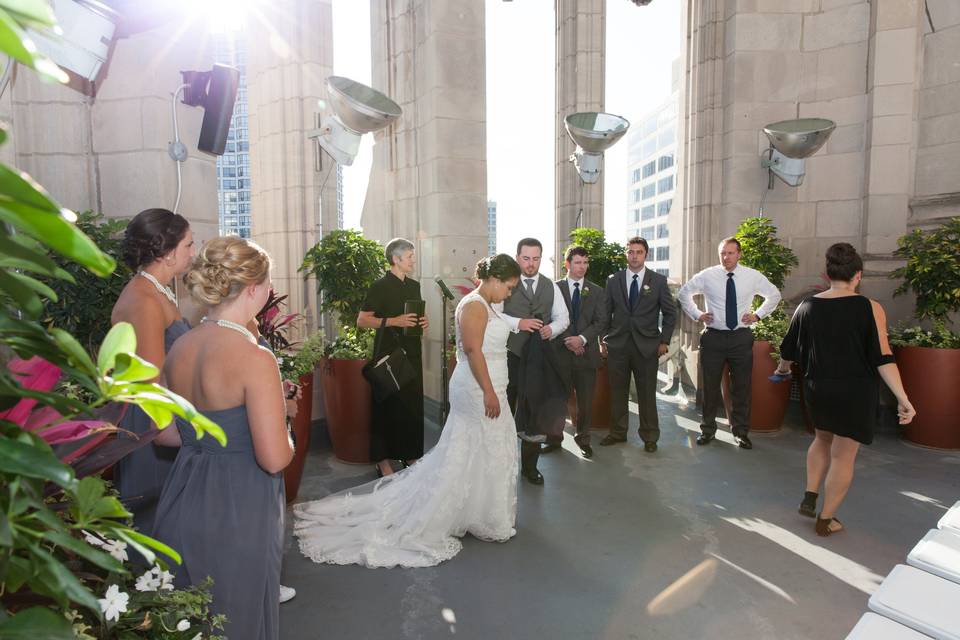 Tribune Tower wedding