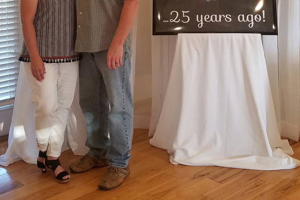 25th wedding anniversary party