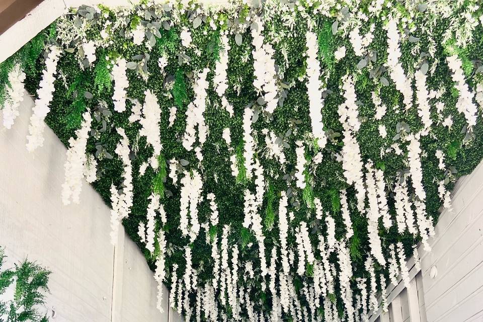 Large floral installation
