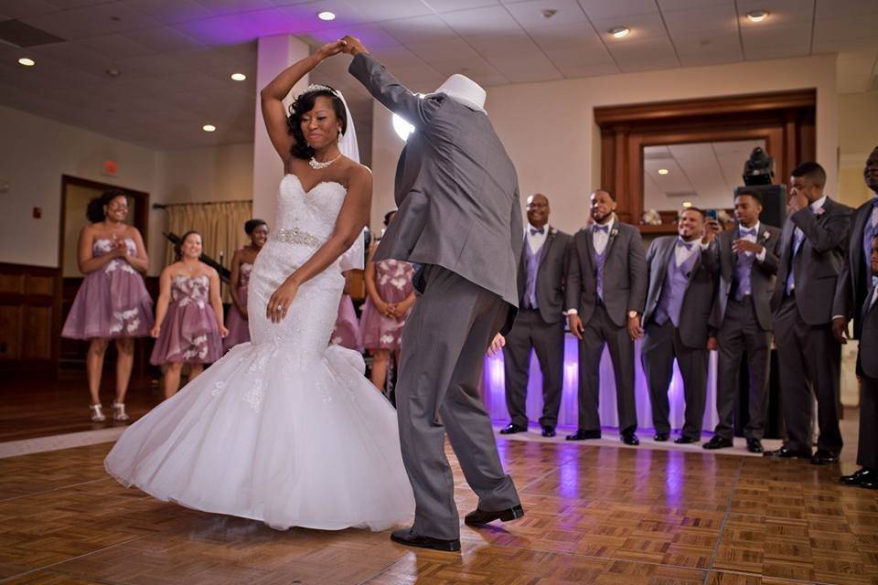 Couple dancing on the dance floor