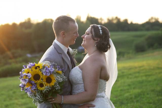 Newlyweds Embrace