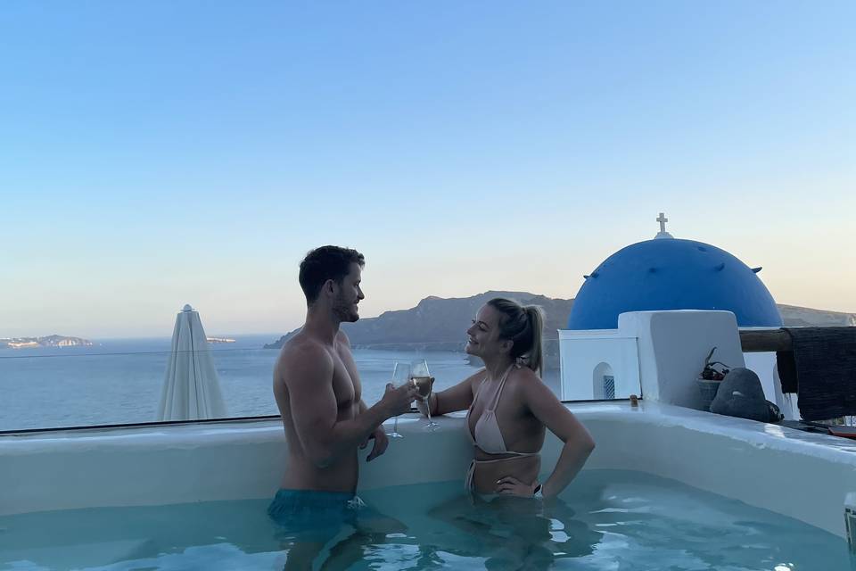 Honeymoon Couple, Santorini