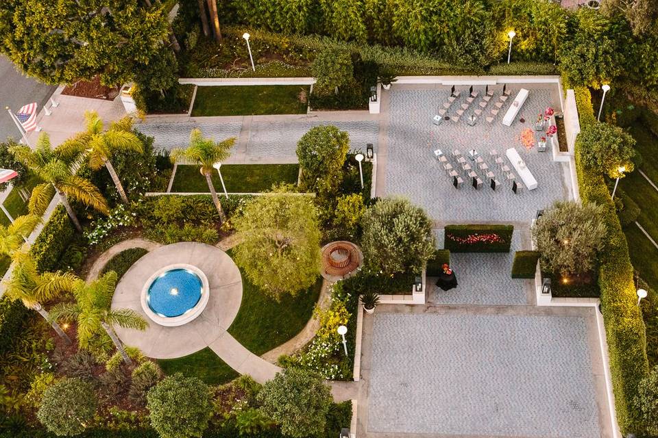 Overhead View of Garden