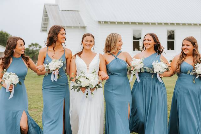 Dusty Blue Bridesmaid Dresses