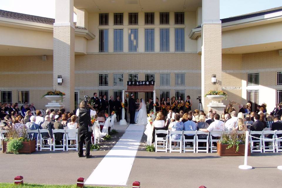 Patio ceremony