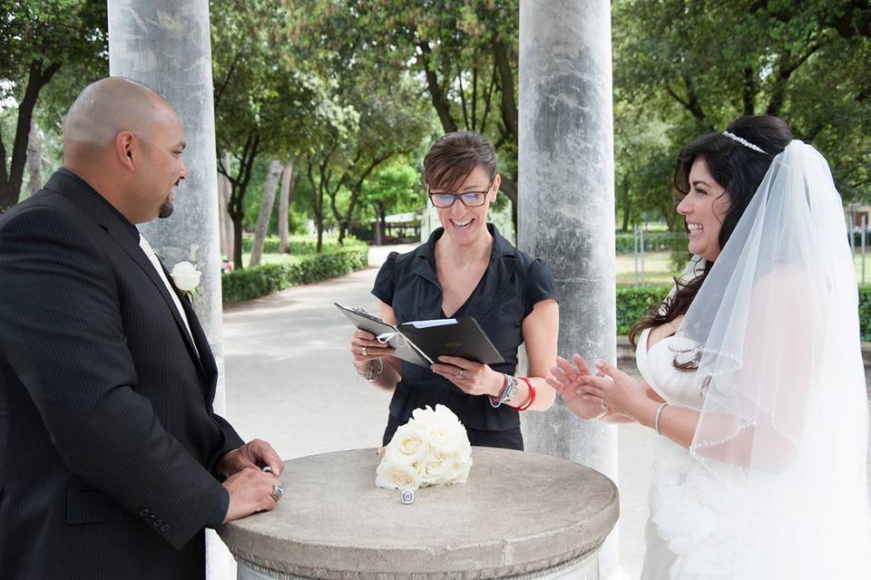 Villa borghese Temple ceremony