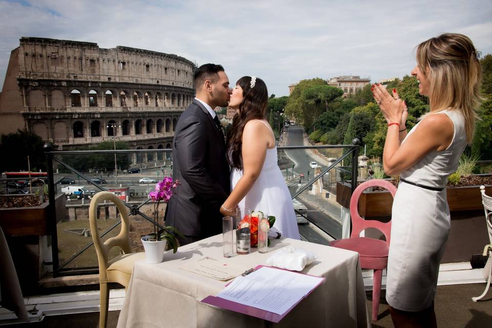 Colosseum elope wedding
