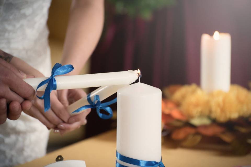 Candle rite, wedding italy
