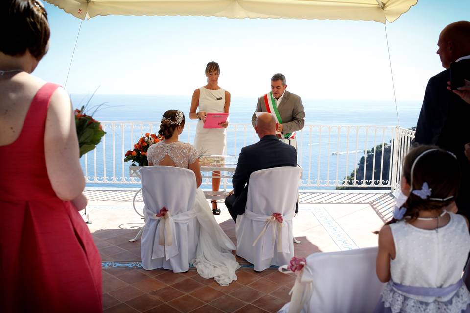 Civil wedding Positano
