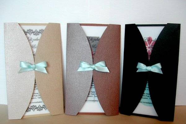 Elegant Trifolds w/Satin Ribbon by 3 Girls Print Design. View More Colors & Style Choices Here:
http://3girlsprintdesign.wix.com/3girls#!trifold-invitation-sets/c1d65