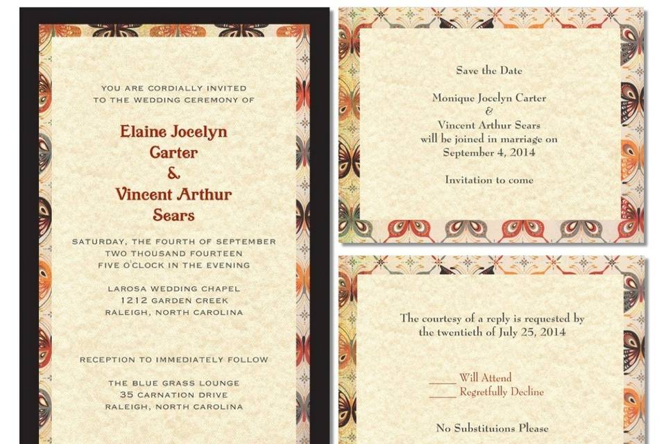 Decorative Border I Invitations by 3 Girls Print Design. View More Colors & Style Choices Here:
http://3girlsprintdesign.wix.com/3girls#!weddings-showers-main/c1szd