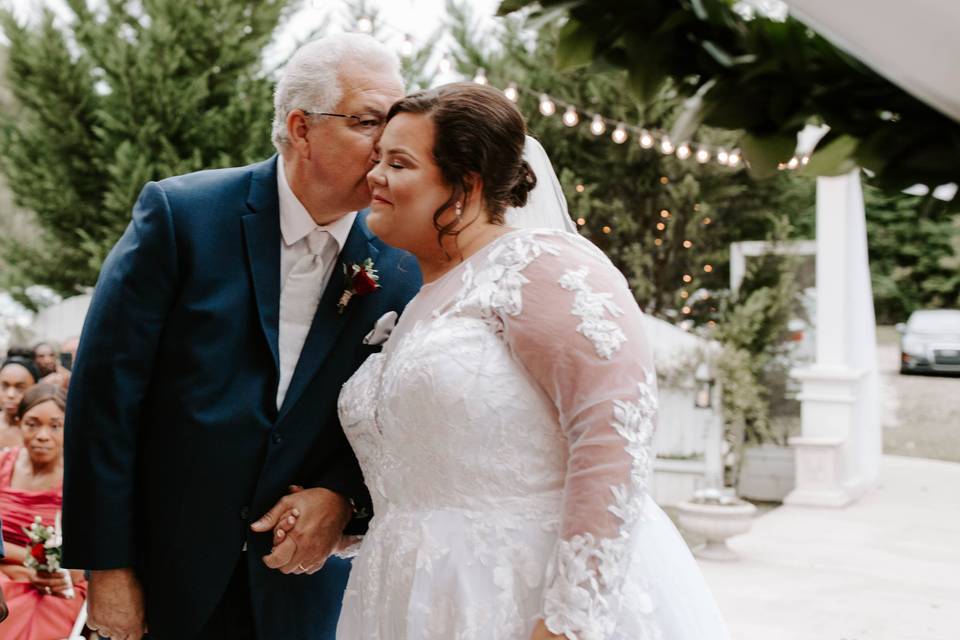 Bride and her father