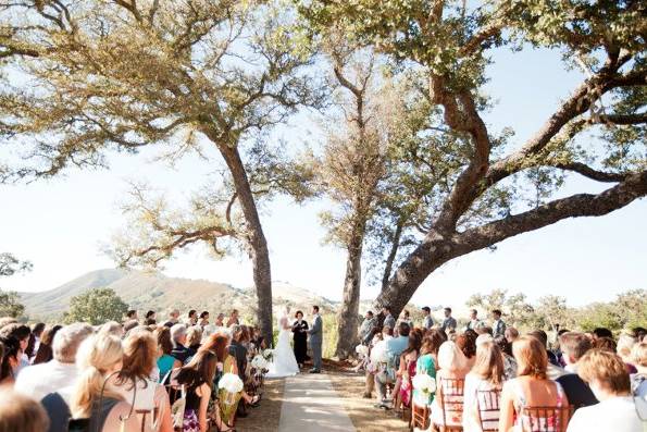 Outdoor wedding ceremony