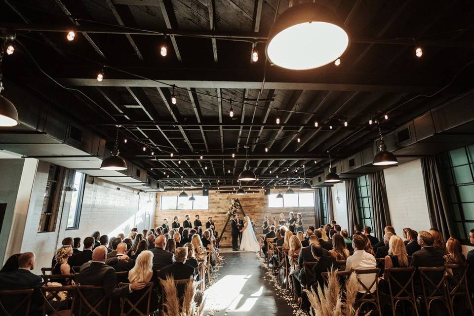 Ceremony in Blue Ribbon Room.