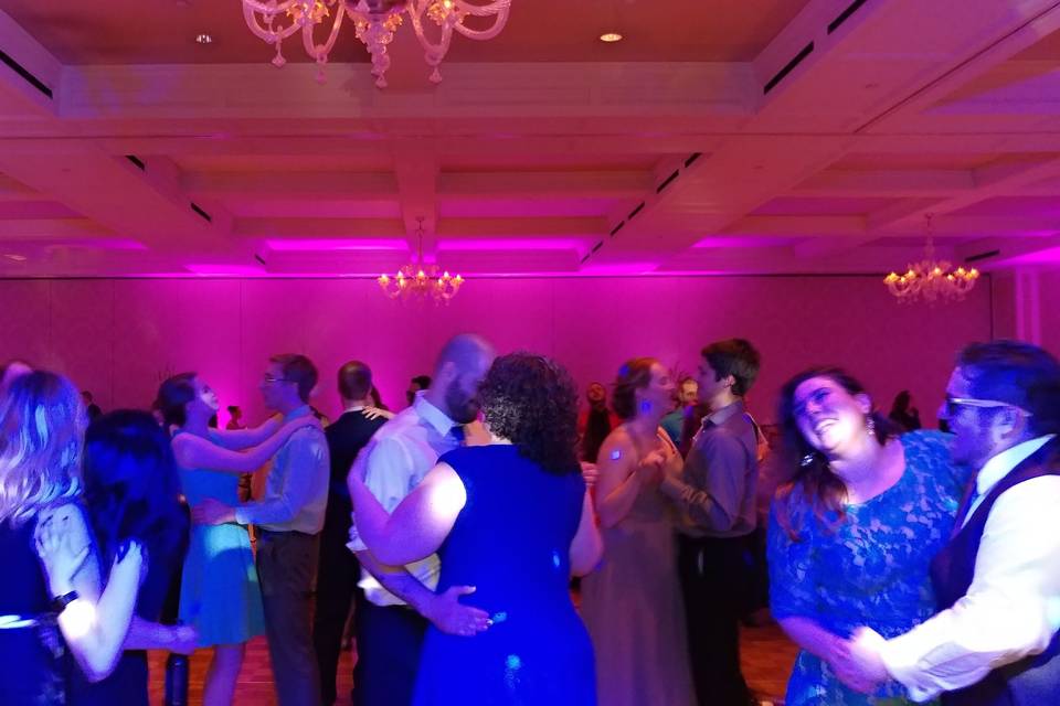 Guests dancing