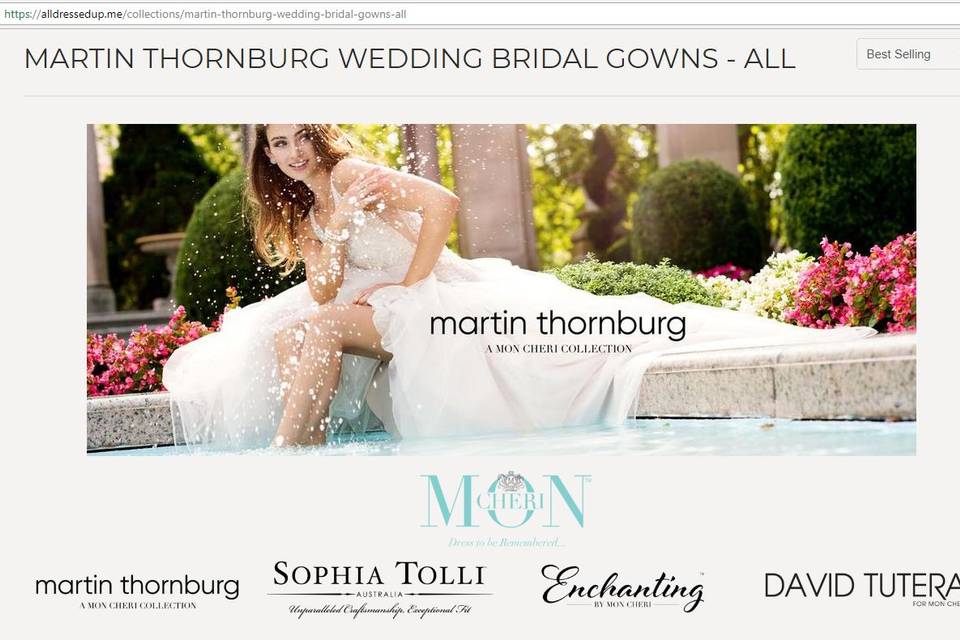Martin Thornburg for Mon Cheri Wedding Gowns