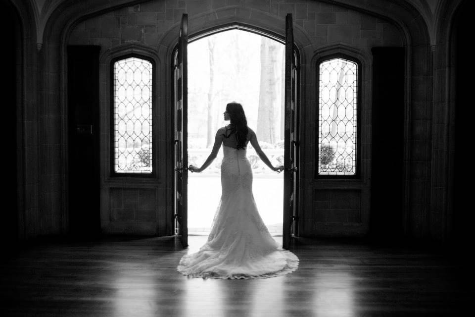 Bride by the doors