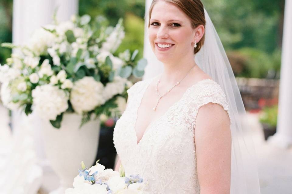 Smiling bride