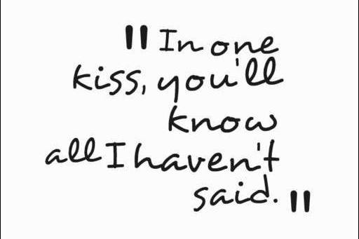 One Kiss...