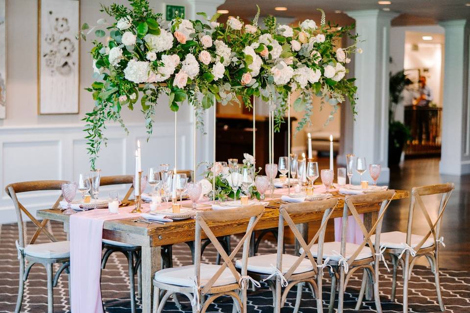 Tall table centerpiece