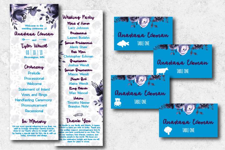 Programs and Placecards