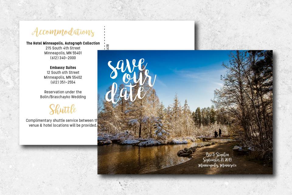 Save the Date Postcard