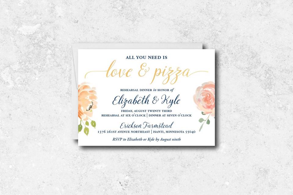 Rehearsal Dinner Invitation