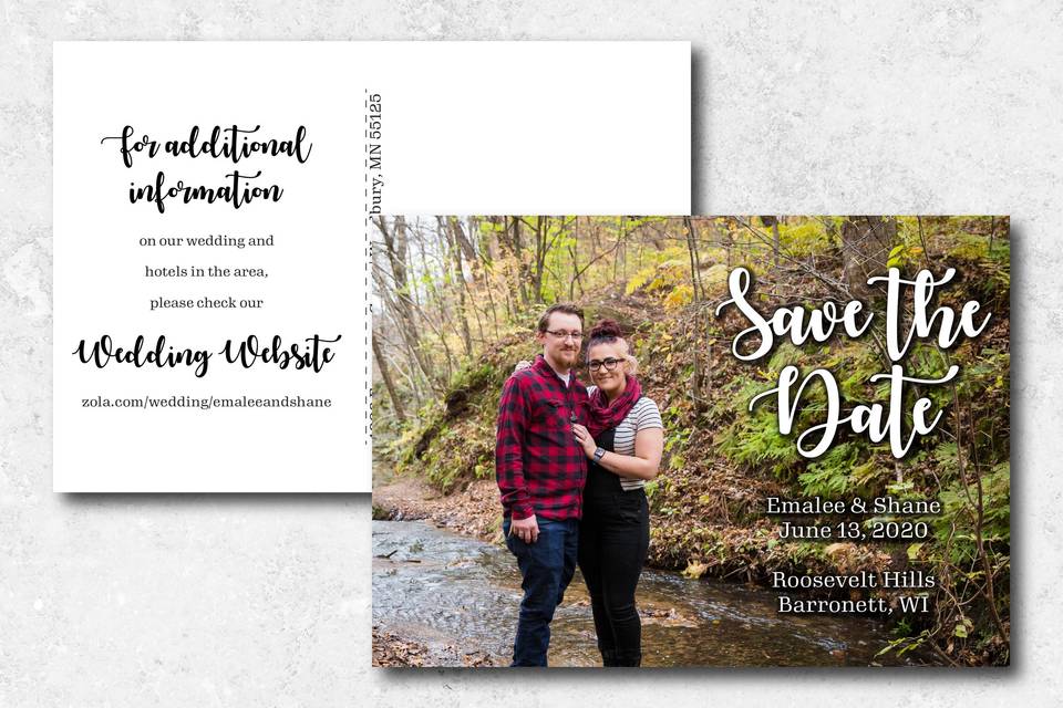 Save the Date Postcard