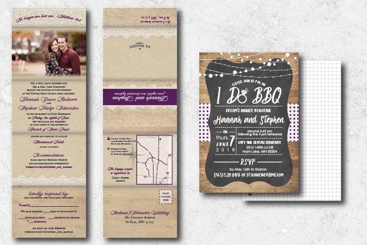 Four Fold Invitation & Insert