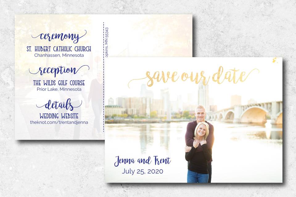 Save the Date Postcard