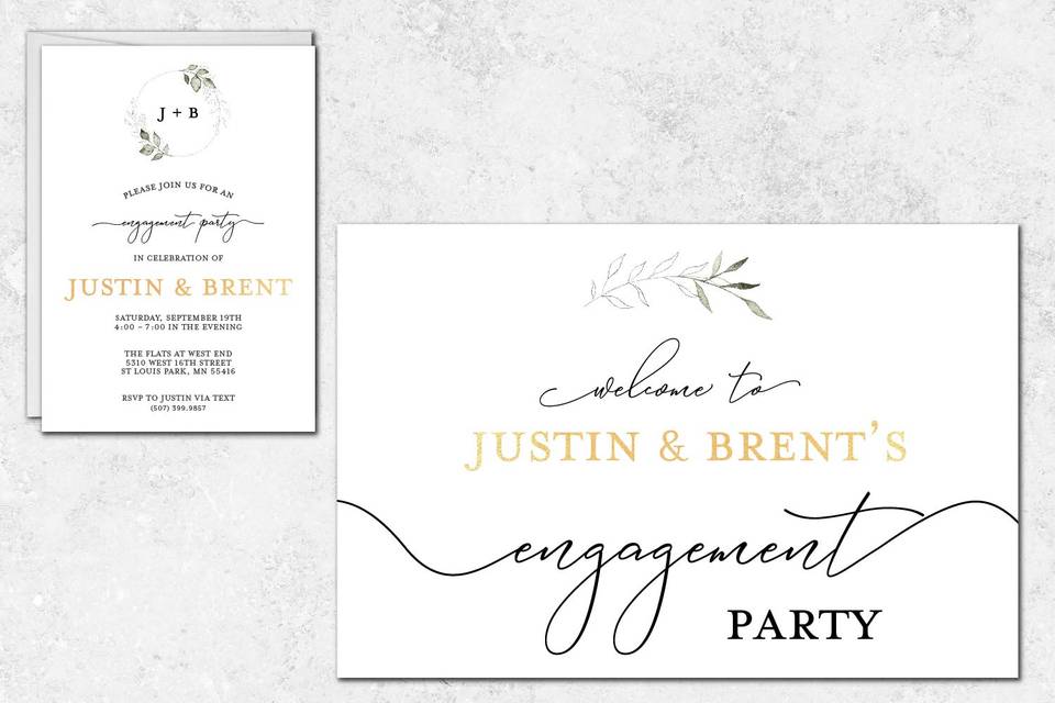 Engagement Party Stationery