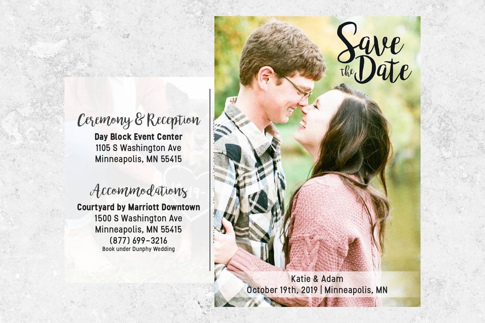 Save the Date Postcard