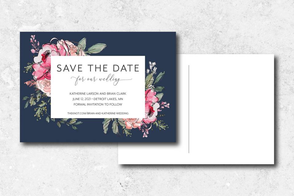 Save the Date Postcard