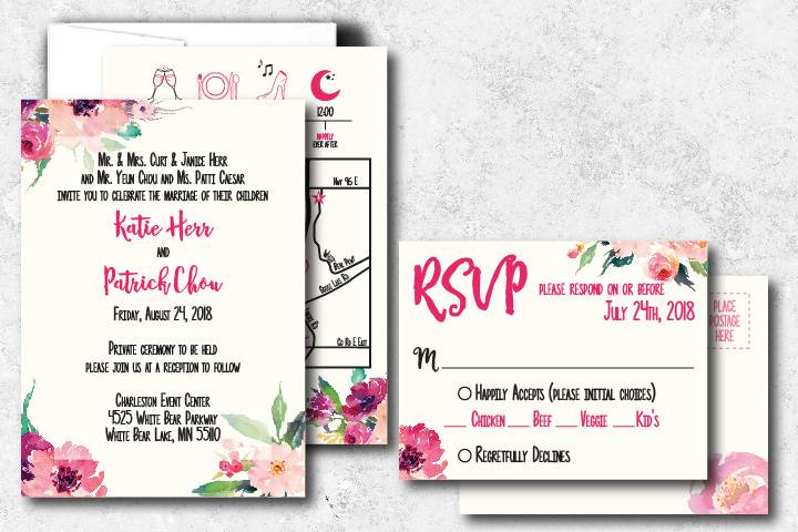 Flat Card Invitation