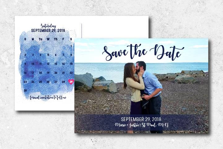 Save the Date Postcard