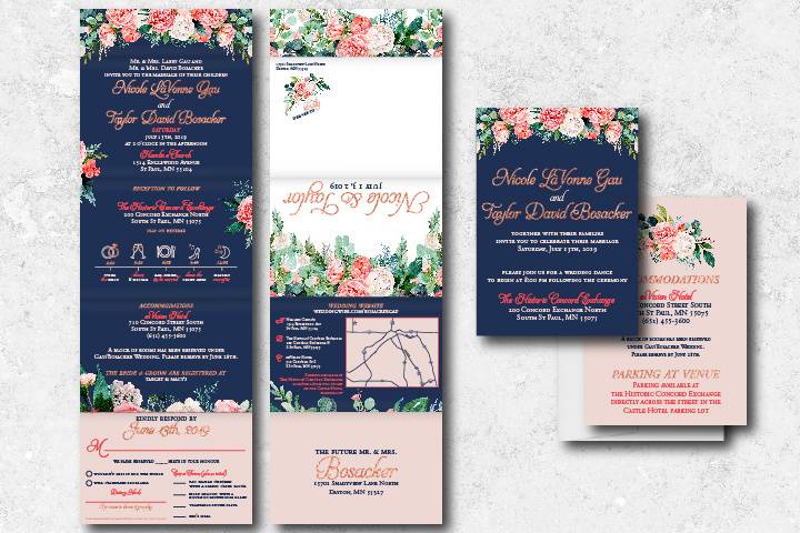 Four Fold Invitation & Insert