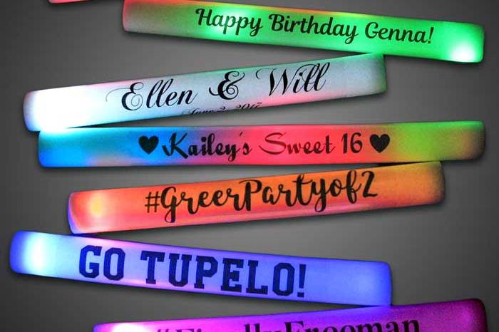 Custom foam sticks