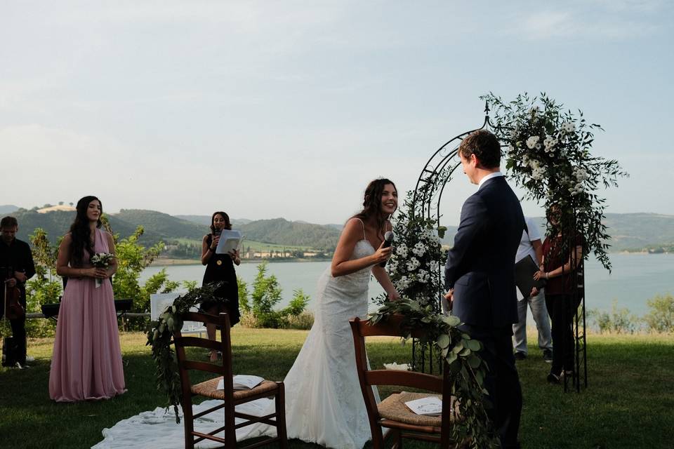 Ceremony on the lake